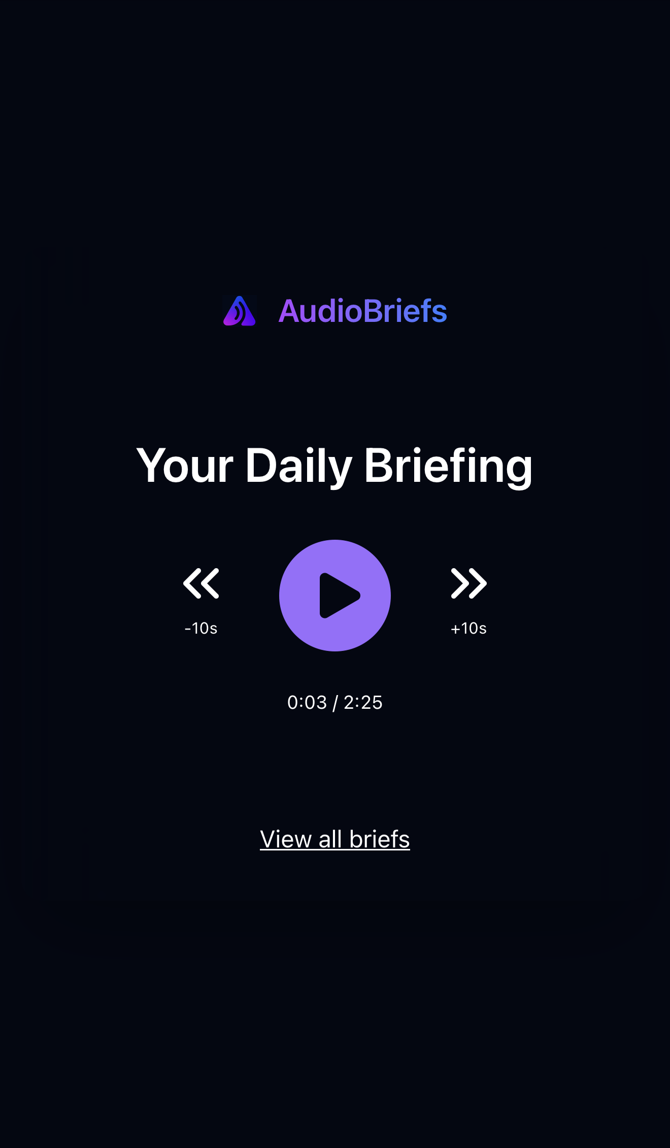 AudioBriefs Player